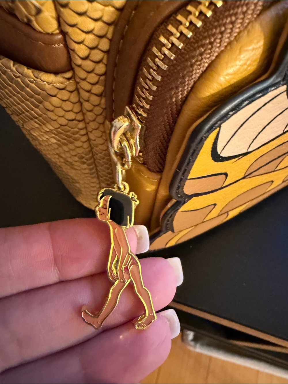 Loungefly Disney Jungle Book Kaa Snake Backpack Glow in Dark - Picture 6 of 11
